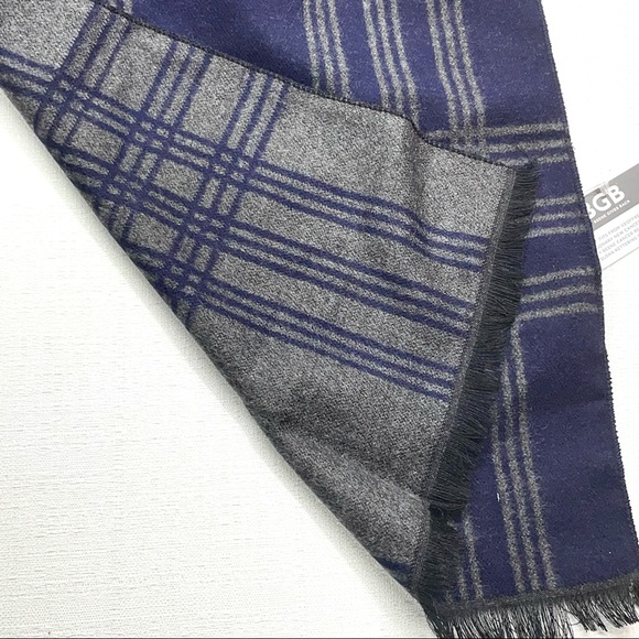 Geoffrey Beene Men’s Winter Scarf Plaid Lightweight Reversible New - Picture 7 of 12